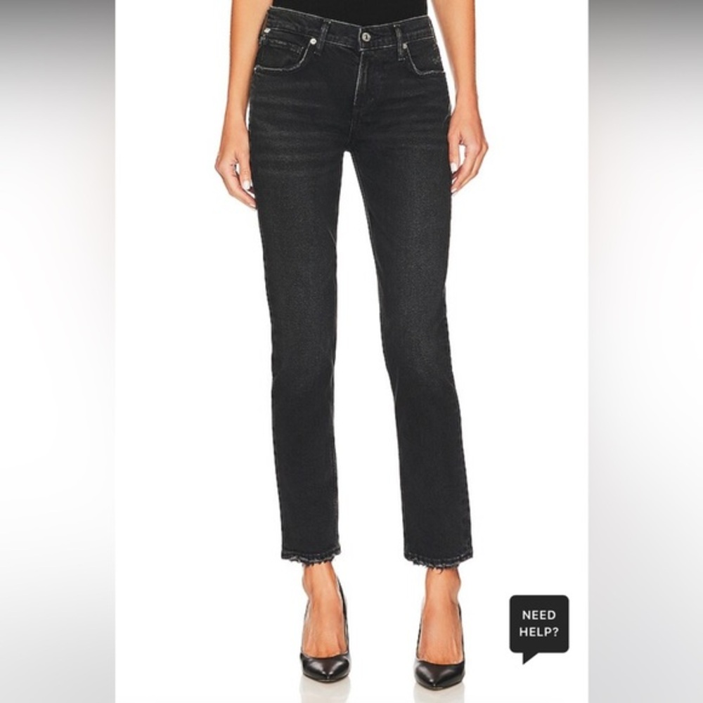 Citizens of Humanity Inga Low Rise Slim in Stormy Size 27